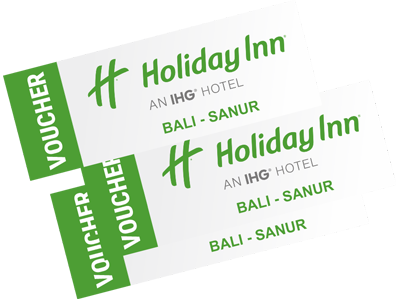 Prize 4: Voucher Holiday Inn Bali Sanur 2D1N for 25 winners